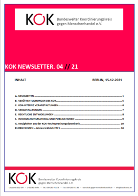 KOK-Newsletter 04/2021 KOK-Newsletter 04/2021