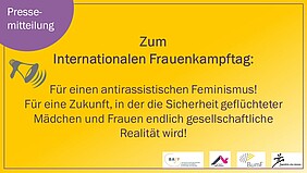 Pressemitteilung Bundesverband unbegleitete minderj&auml;hrige Fl&uuml;chtlinge 8. M&auml;rz 2022