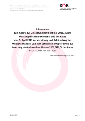 Information zum Gesetz zur Umsetzung der EU-Richtlinie gegen Menschenhandel_&uuml;berarbeitete Fassung
