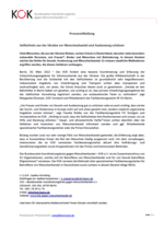 KOK-Pressemitteilung zum 30. M&auml;rz 2022