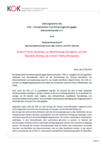 Cover KOK-Stellungnahme 