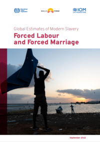 Cover Global Estimates on Modern Slavery 2022